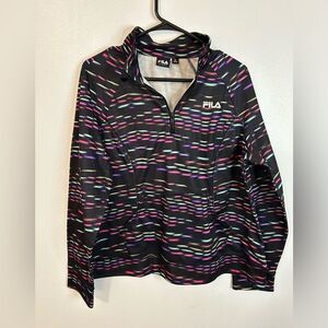 Fila Multicolored Zipper Up Sweater
